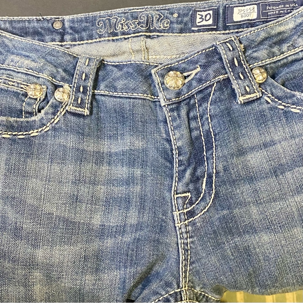 Miss Me Women's Classic Blue Boot Cut Jeans - Picture 8 of 13